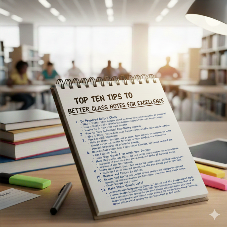 Top Ten Tips To Better Class Notes For Excellence