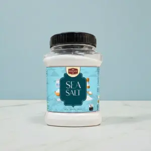 Natural Sea Salt Square Jar 1kg